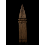 Raw teakwood Chedi- 7058