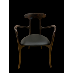 Ebony wood arms chair- Ms16360A