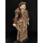 Old male Burmese puppet with embroiled clothes- Ms15950A