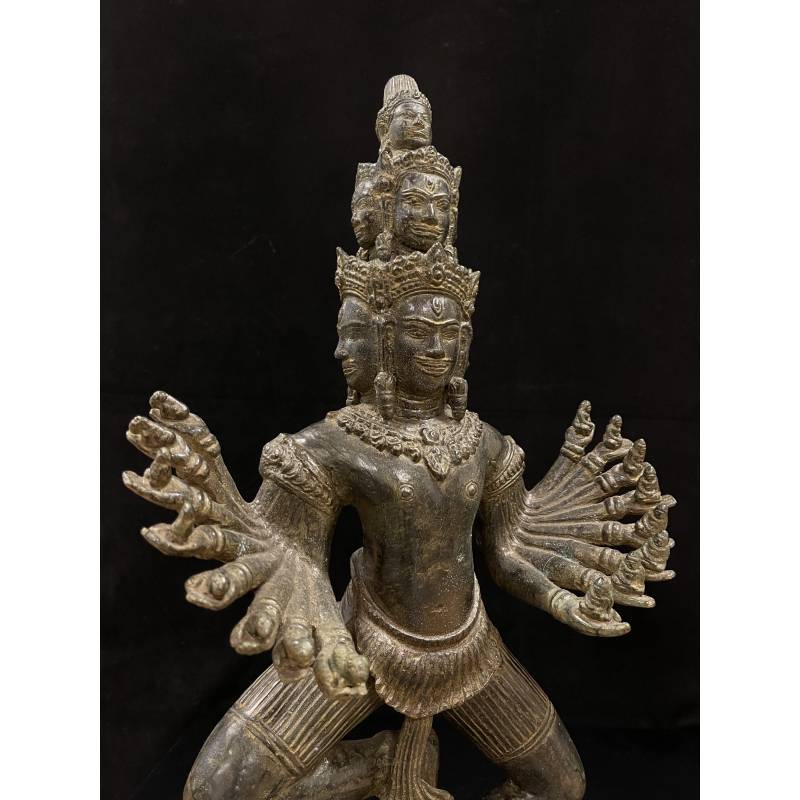 Bronze Dancing 16- armed Hevajra- Ms16537