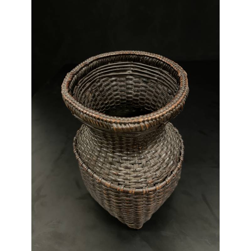 Old Rattan and bamboo woven basket- Ms16622B