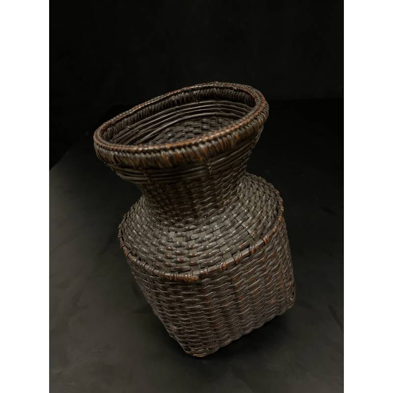 Old Rattan and bamboo woven basket- Ms16622B