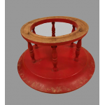 Burmese Red Lacquered Tray on Stand (Kalat)- Ms8818