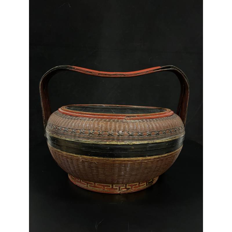 Bamboo and rattan woven wedding basket- Ms8872