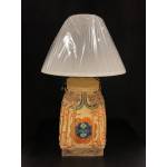 Rice basket converted to a deco lamp- Ms10707