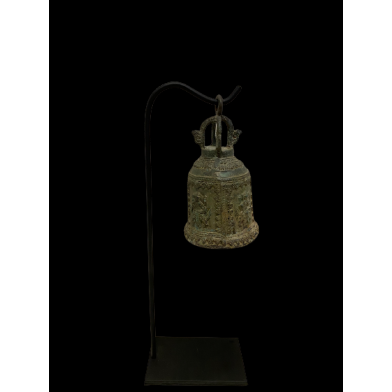 Bronze bell with metal stand- Ms15098 & Ms16785