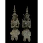 Pair of bronze Thai Angel- Ms16192