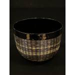 Horse hair bamboo woven lacquer bowl- Ms16463A