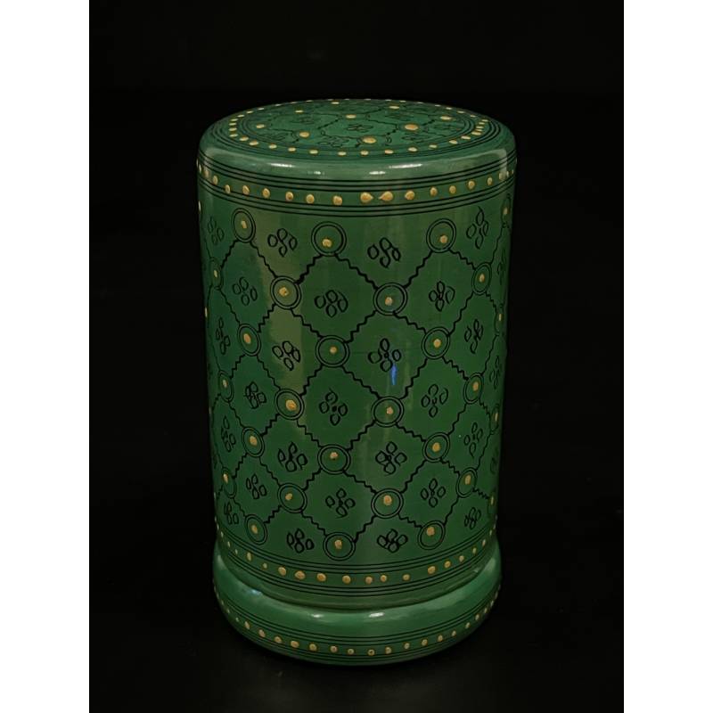 Lacquer bamboo powder Box- Ms16484