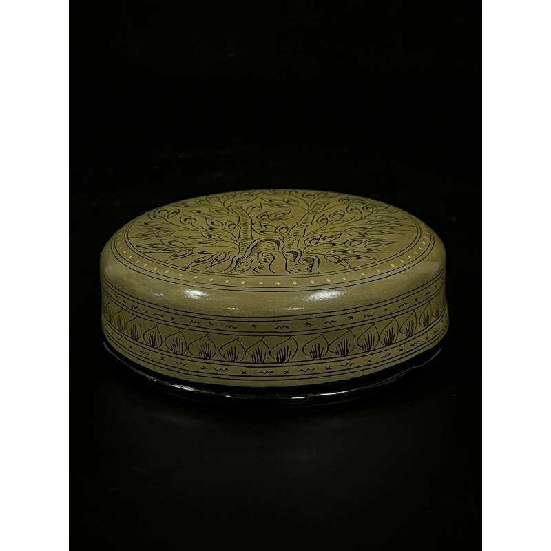 Bamboo lacquer powder box- Ms16493