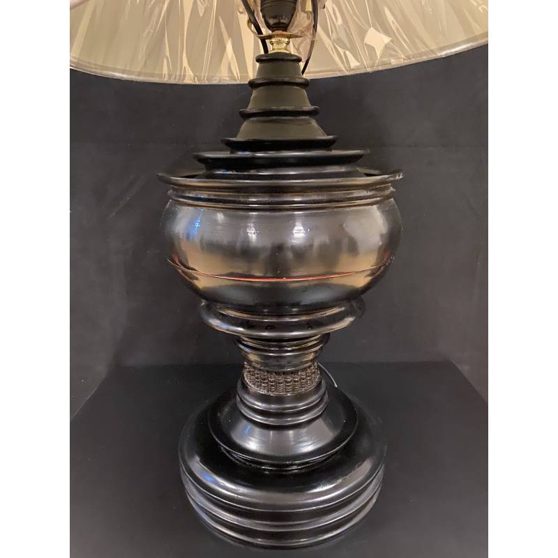 Black stupa converted to decor lamp- Ms16842