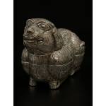 Silver lime box in a dog shape- Ms3802