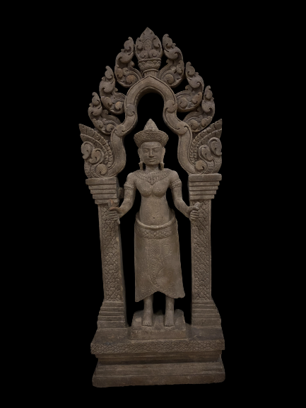 Sandstone stele of Lakshmi - 7032