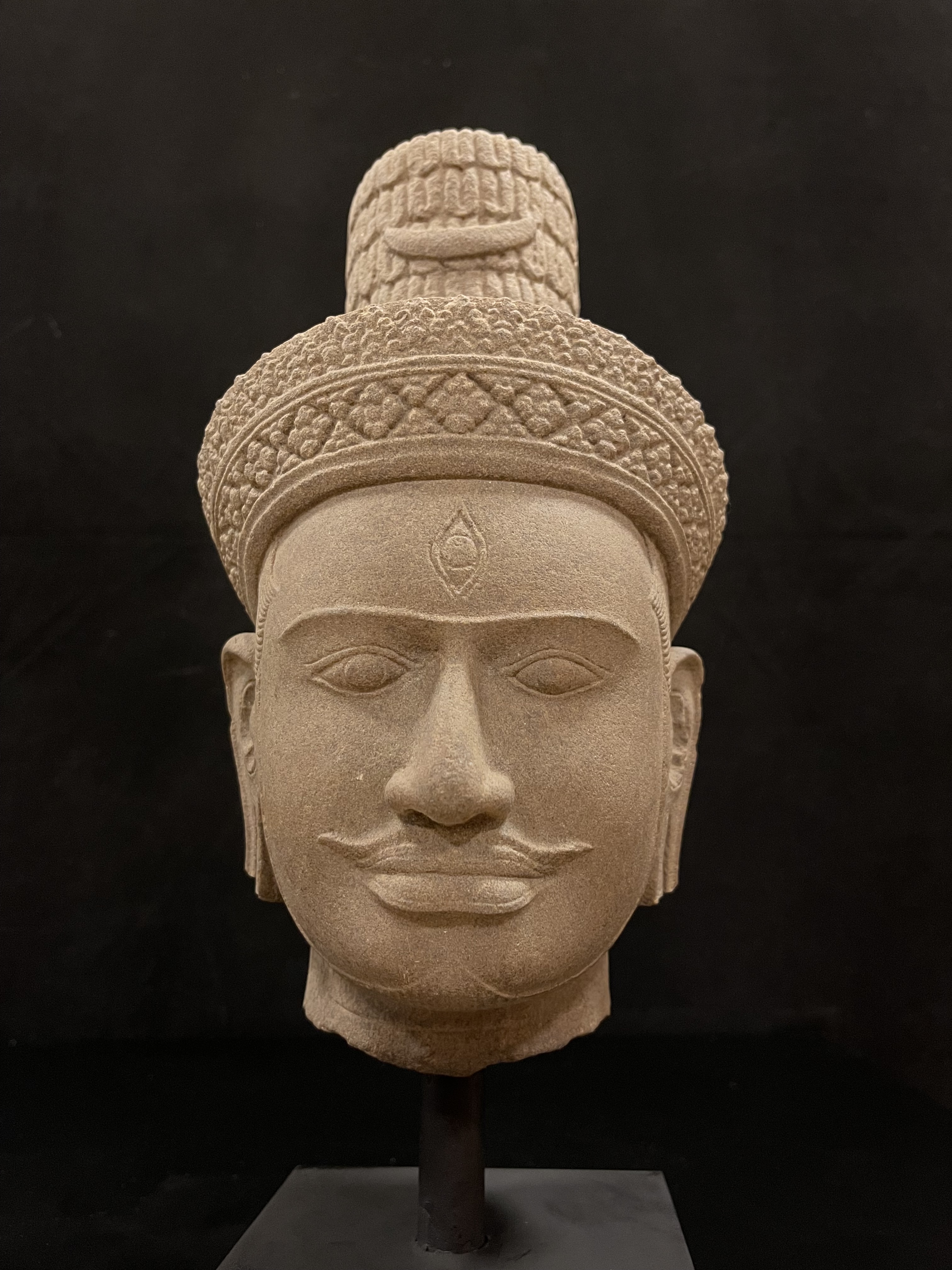 Hardstone head of Lord Shiva- 7042