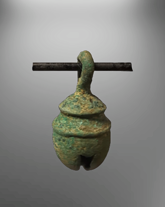 Green Patina Bronze Small Animal Bell- CO788