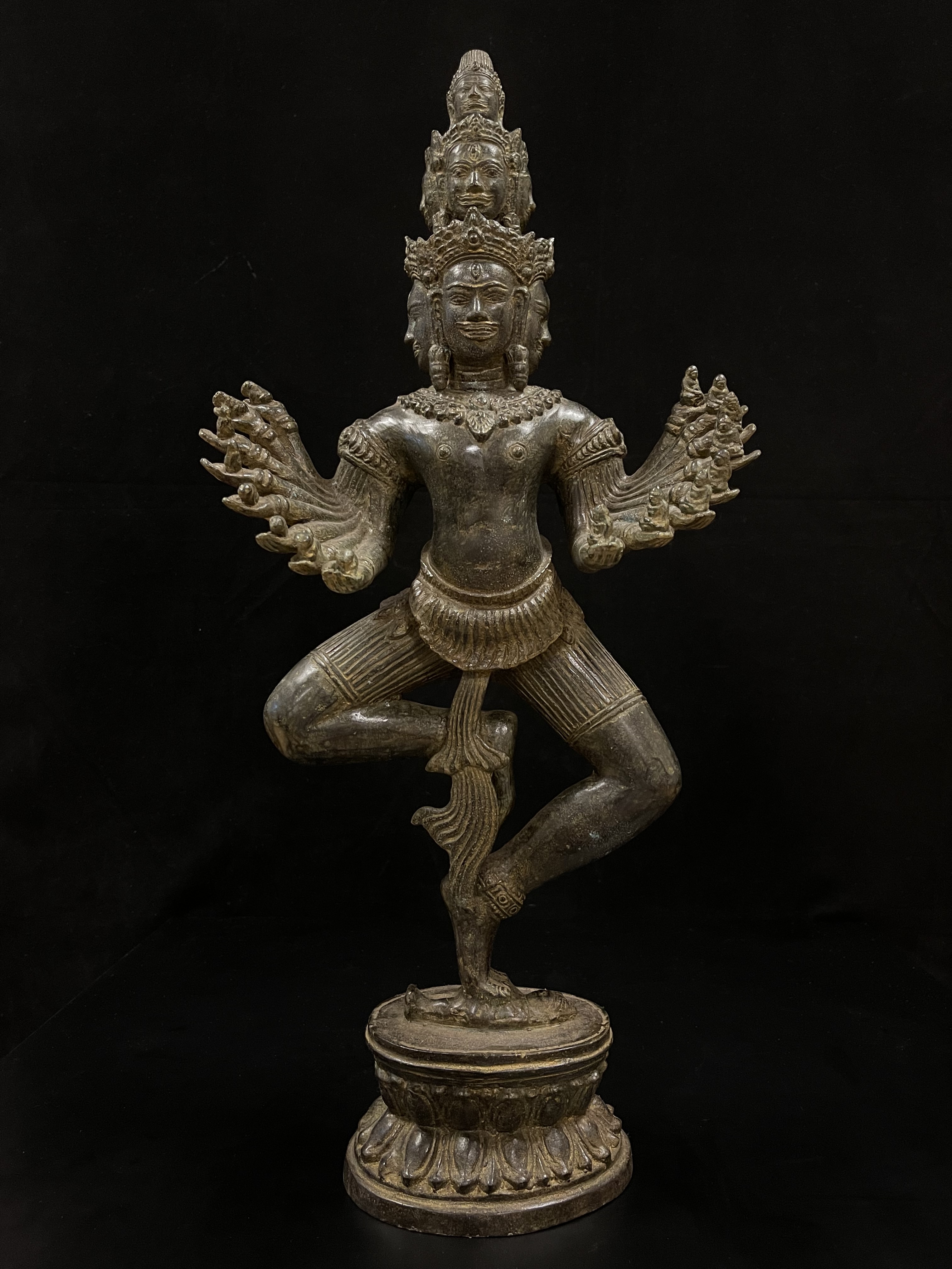 Bronze Dancing 16- armed Hevajra- Ms16537