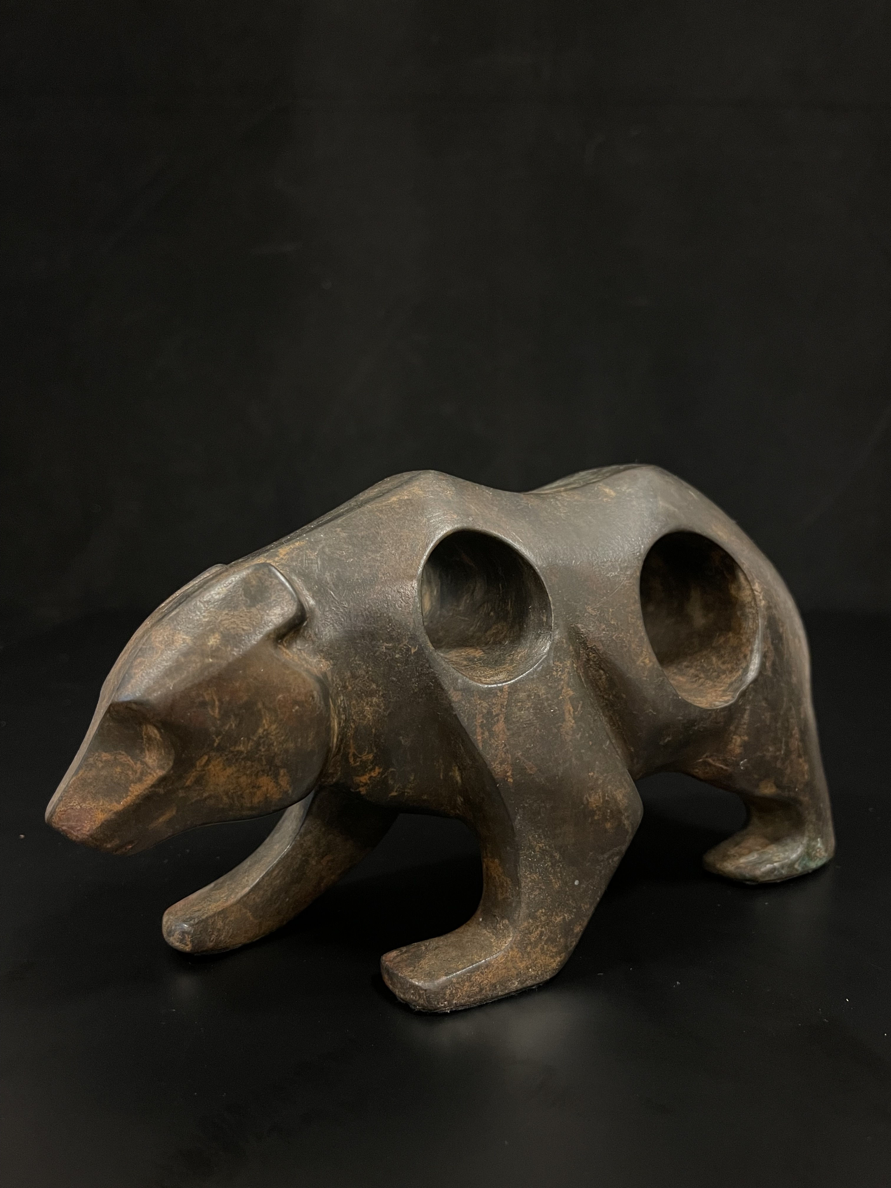 Bronze Bull with 2 holes- Ms16114